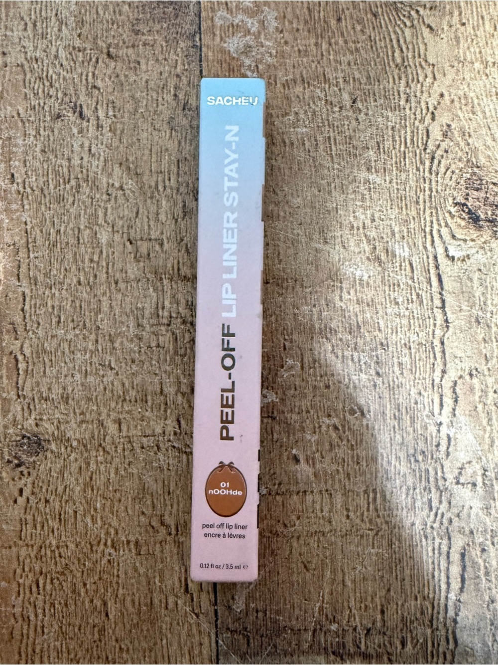 Sacheu Beauty STAY-N Peel Off Lip Liner Tattoo 01 nOOHde~ NIB. 
New in box